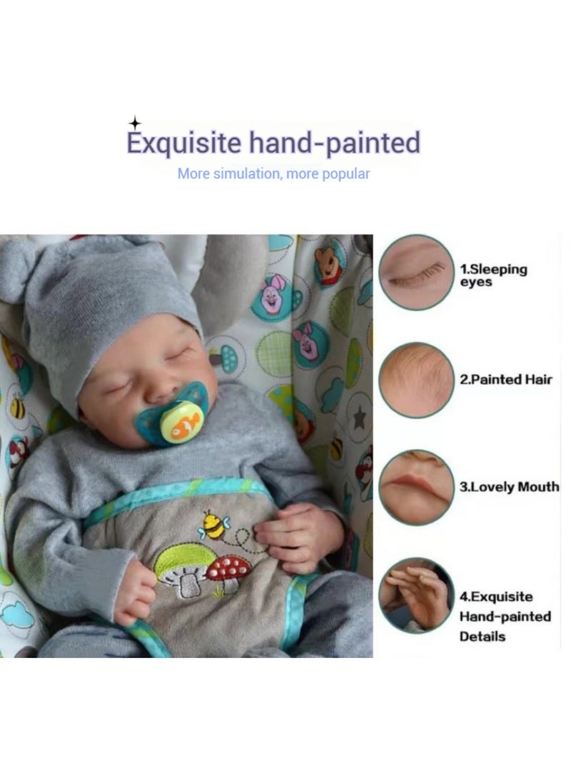 Arabest Reborn Baby Doll, Simulated Baby, Vinyl Silicone Full Body, whole body soft glue, children's toys, Perfect Gift for Girls - Image 3